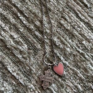 Authentic James Avery Sterling Silver Necklace & Charm Set